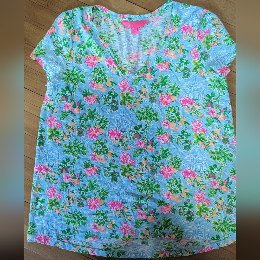 Lilly Pulitzer x Disney Tee Shirt Size Large